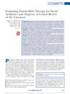 Evaluating Platelet-Rich Plasma Therapy for Facial Aesthetics and Alopecia