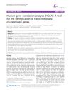 Human Gene Correlation Analysis: A Tool for the Identification of Transcriptionally Co-Expressed Genes
