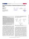 Facile One-Pot Synthesis of Substituted Hydantoins from Carbamates