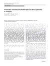 Production of Mannosylerythritol Lipids and Their Application in Cosmetics