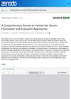 A Comprehensive Review on Herbal Hair Serum: Formulation and Evaluation Approaches