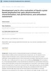 Development and In Vitro Evaluation of Liquid Crystal-Based Polyherbal Hair Gels: Physicochemical Characterization, Hair Performance, and Antioxidant Assessment