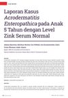 Case Report: Acrodermatitis Enteropathica in a 5-Year-Old Child with Normal Serum Zinc Levels