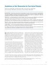 Guidelines on Hair Restoration for East Asian Patients