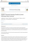 Higher Prenatal Anxiety Predicts Lower Neonatal Hair Cortisol