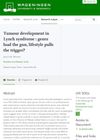Tumor Development in Lynch Syndrome: Genes Load the Gun, Lifestyle Pulls the Trigger?