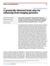 A Genetically Informed Brain Atlas for Enhancing Brain Imaging Genomics
