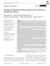 The Effect of Platelet-Rich Plasma Injection in the Treatment of Androgenetic Alopecia