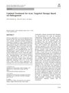 Updated Treatment for Acne: Targeted Therapy Based on Pathogenesis