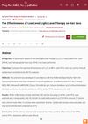 The Effectiveness of Low-Level Light/Laser Therapy on Hair Loss