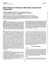 Bone Density Is Normal in Male Rats Treated with Finasteride