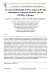 Therapeutic Potential of Vitex Negundo for the Treatment of Polycystic Ovarian Disease: A Review
