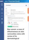 Bee Venom: Effectiveness on Skin Varicosities and Dermatological Benefits