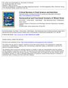 Nutraceutical and Functional Scenario of Wheat Straw