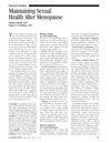 Practical Geriatrics: Maintaining Sexual Health After Menopause