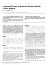 Incidence of Female Androgenetic Alopecia (Female Pattern Alopecia)