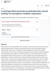 4-Aminopyridine Promotes Accelerated Skin Wound Healing via Neurogenic-Mediator Expression