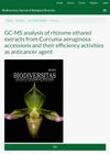 GC-MS Analysis of Rhizome Ethanol Extracts from Curcuma Aeruginosa Accessions and Their Efficiency as Anticancer Agents