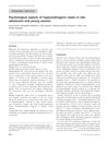 Psychological Aspects of Hyperandrogenic States in Late Adolescent and Young Women