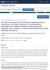 The Effects of Spinach-Derived Thylakoid Supplementation in Combination with Calorie Restriction on Anthropometric Parameters and Metabolic Profiles in Obese Women with Polycystic Ovary Syndrome: A Randomized, Double-Blind, Placebo-Controlled Clinical Trial