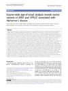 Exome-Wide Age-Of-Onset Analysis Reveals Exonic Variants In ERN1 And SPPL2C Associated With Alzheimer’s Disease