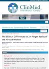 The Clinical Differences in 2:4 Finger Ratios of Hirsute Women