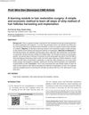 A Learning Module in Hair Restoration Surgery: A Simple and Economic Method to Learn All Steps of Strip Method of Hair Follicles Harvesting and Implantation