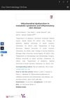 Mitochondrial Dysfunction in Metabolic Syndrome and Inflammatory Skin Disease
