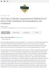 LLLT Part 3: Critically Assessing Recent Published LLLT Device Trials: Limitations, Recommendations, and Conclusions