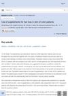 Use of Supplements for Hair Loss in Skin of Color Patients