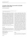 Correlation of Hair Mineral Concentrations with Insulin Resistance in Korean Males