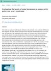 Evaluation of Hormone Levels in Women with Polycystic Ovary Syndrome