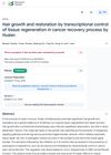 Hair Growth and Restoration by Transcriptional Control of Tissue Regeneration in Cancer Recovery Process by Huaier