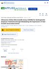 Ultrasonic Hollow Microneedle Array for Androgenetic Alopecia Treatment Through Modulating the Expression of Hair-Growth-Associated Genes