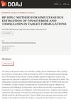 RP-HPLC Method for Simultaneous Estimation of Finasteride and Tamsulosin in Tablet Formulations