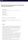 Serum Prostate Specific Antigen Level in Women with Polycystic Ovary Syndrome