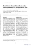 Inhibition of Skin 5α-Reductase by Oral Contraceptive Progestins In Vitro
