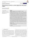 Measurements of Tension on Wound Edges After Strip Harvest Surgery
