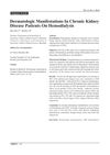 Dermatologic Manifestations in Chronic Kidney Disease Patients on Hemodialysis
