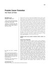 Prostate Cancer Prevention