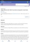 Telogen Effluvium After COVID-19 Vaccination Among Public in Saudi Arabia