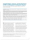 Injectable Platelet-, Leukocyte-, and Fibrin-Rich Plasma in the Management of Androgenetic Alopecia