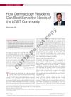 How Dermatology Residents Can Best Serve the Needs of the LGBT Community