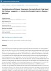Optimization of Liquid Shampoo Formula from Chia Seed Oil Using the Simplex Lattice Design Method