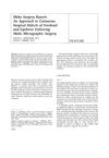 Mohs Surgery Report: An Approach to Cutaneous Surgical Defects of Forehead and Eyebrow Following Mohs Micrographic Surgery