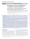 Prevalence of Cervical Insufficiency in Polycystic Ovarian Syndrome