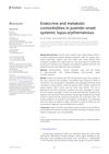 Endocrine and Metabolic Comorbidities in Juvenile-Onset Systemic Lupus Erythematosus