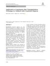 Application of Autologous Hair Transplantation Technique in Children with Cicatricial Alopecia
