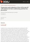 Preparation And Evaluation Of Clove Oil In Emu Oil Self-Emulsion For Hair Conditioning And Hair Loss Prevention