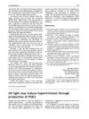 UV Light May Induce Hypertrichosis Through Production of Prostaglandin E2